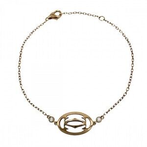 CARTIER 18k Gold Diamond Charm Bracelet